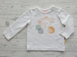 Hema newborn longsleeve wit cirkels smile Hello maat 56