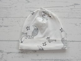 Hema newborn mutsje off-white zwart vos vosje sterren 1 maat