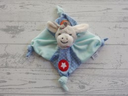 Sterntaler knuffeldoek velours mint groen blauw grijs ezel esel Emmi