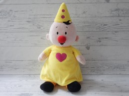 Bumba Studio 100 knuffel velours geel roze 40 cm