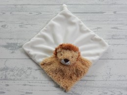 Happy Horse knuffeldoek velours wit bruin animal farm leeuw Leonardo