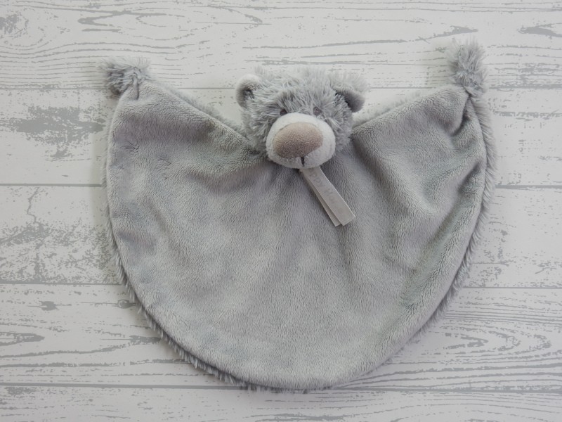 Happy Horse knuffeldoek velours grijs rond beer Brice