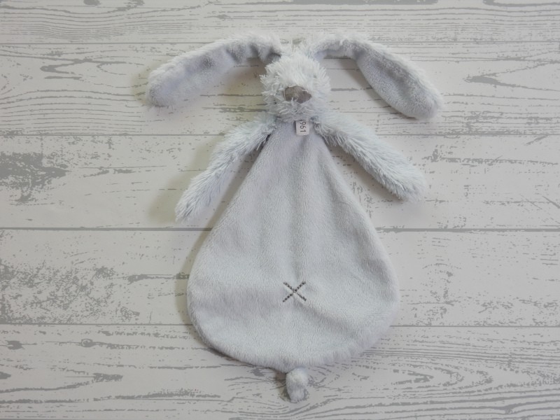 Happy Horse knuffeldoek velours blauw Rabbit Richie tuttle