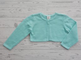 H&M baby bolero vest gebreid aqua blauw maat 80
