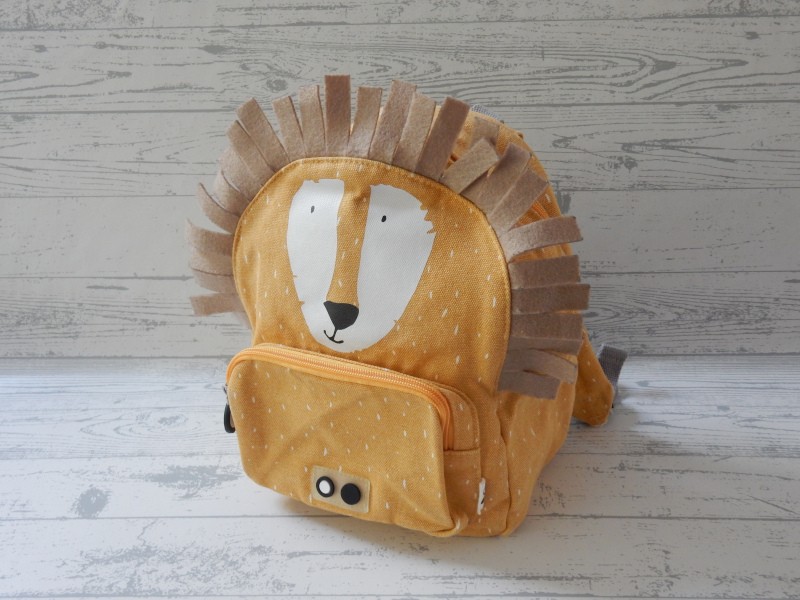 Trixie rugzak katoen geel Mr. Lion 23 x 31cm