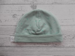 Noppies babymutsje mintgroen groene sterretjes maat 50-56