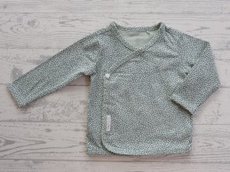 Noppies longsleeve overslag grey mint stippen Hannah maat 50