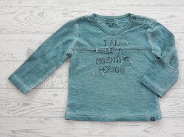 Noppies longsleeve groen melange Not a Morning Person maat 62