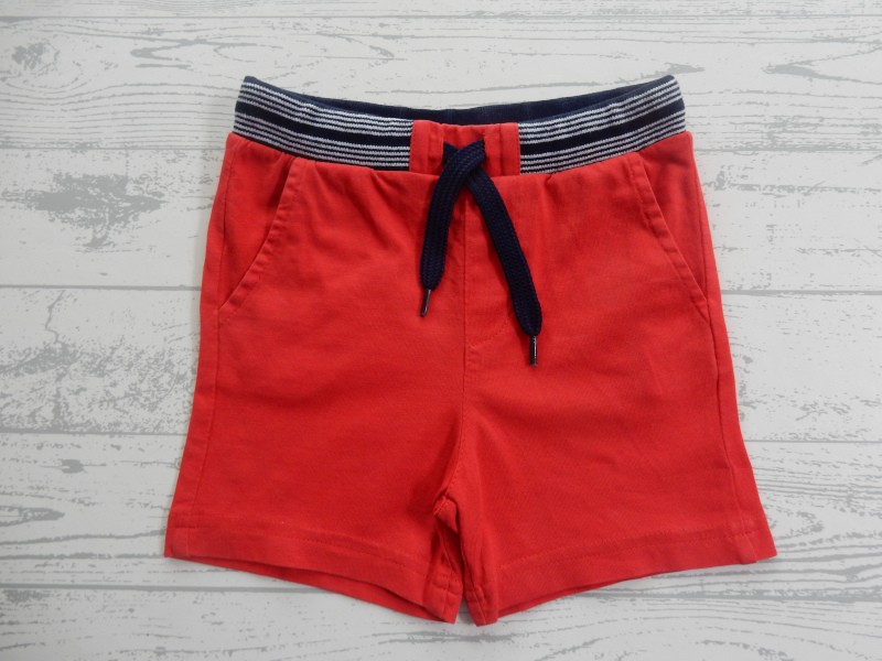 Mayoral short korte broek tricot rood donkerblauw maat 80-86