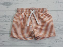 H&M zwemshort lichtbruin gestreept maat 62-68