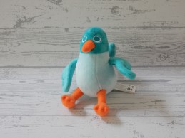 Zwitsal Interimage knuffel velours groen oranje vogel