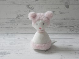 Happy Horse knuffel velours wit roze glitter pop Evy 2008