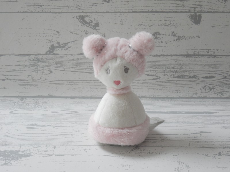 Happy Horse knuffel velours wit roze glitter pop Evy 2008