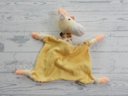 Sterntaler knuffeldoek velours bruin geel groen giraffe Gloria