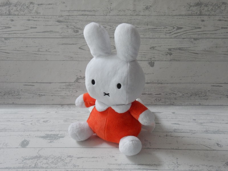 Nijntje rugtas velours wit oranje classic