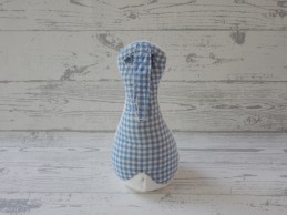 Nijntje Knuffel je Speen velours wit blauw geruit