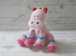 Tiamo knuffel velours roze lichtroze rood ster paard Pollie
