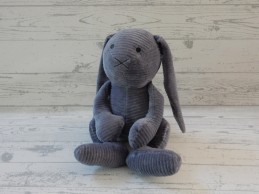 Baby's Only knuffel velours ribstof vintage blue blauw konijn Sense