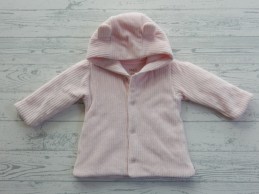 Marks & Spencer M&S vest jasje dun gevoerd ribstof roze maat 68