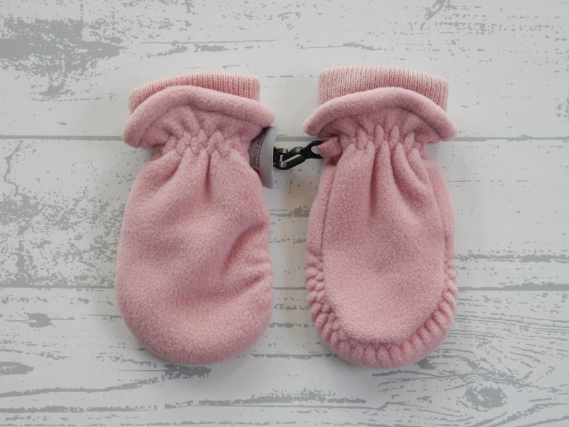 Next paar wanten roze maat 3-9 maanden