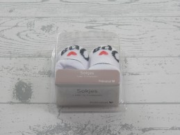 Prenatal babysokken wit rood zwart Love Opa maat 0-3 maanden