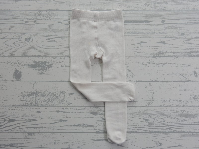 M&S maillot baby off-white wit ruffles ruches kant maat 68