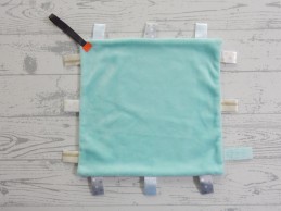 Funnies labeldoek velours mint groen labels