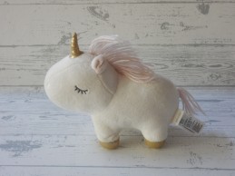 H&M Home knuffel velours wit roze goud eenhoorn