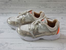 Braqeez sneakers laag beige goud panter Renee Run 421280-506 maat 32