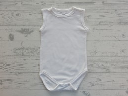 Romper zonder mouw wit maat 74-80