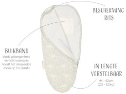 Puckababy inbakerslaapzak Original Piep Seashell Stone 0-3 maanden