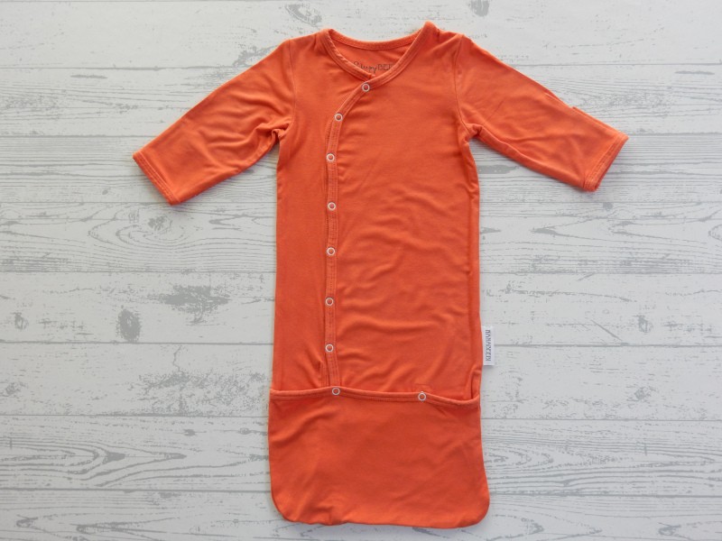 NanaBeebie SleepyBeebi onesie slaapzak oranje maat 0-3 maanden
