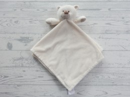Primark Early Days knuffeldoek velours ecru bruin Beer