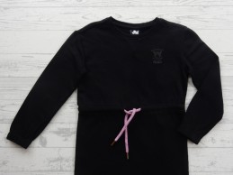 JM Shoeby jurk sweatstof zwart Chloe maat 122-128