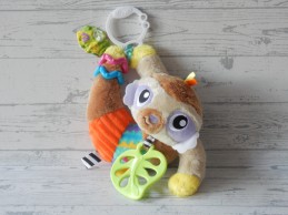 Playgro activiteitenknuffel velours beige bruin luiaard Salo