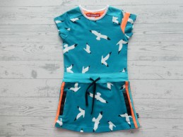 Lovestation22-Girls jurk sea blue Nikita maat 86-92