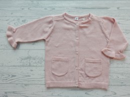 Babyvest gebreid roze maat 68