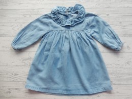 Babyjurk denim spijkerjurk blauw maat 68