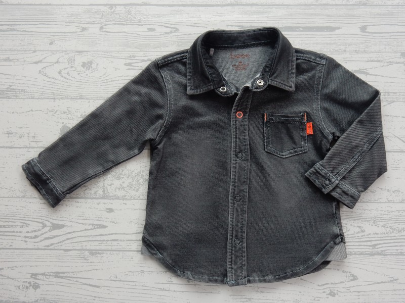 Bess blouse jogdenim donkergrijs maat 80