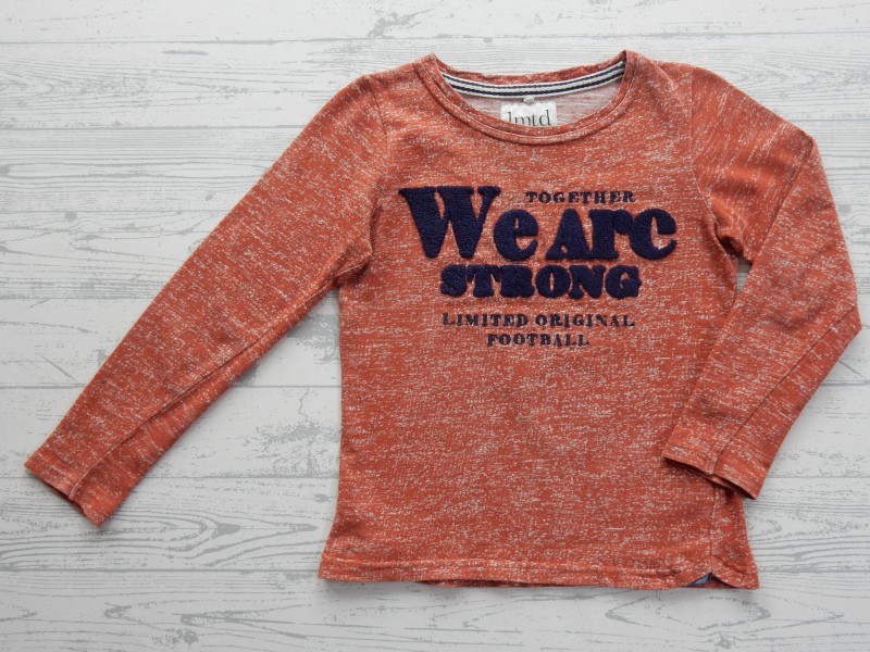Limited Name it longsleeve bruin melange We are Strong maat 116