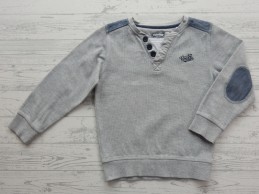 Palomino sweater ribstof grijs blauw spijker look maat 110