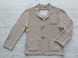 Zara kids knitwear vest gebreid beige maat 122