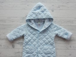 Little Me overall onesie tricot lichtblauw hondje maat 68-74