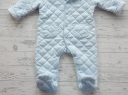 Little Me overall onesie tricot lichtblauw hondje maat 68-74
