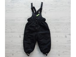 Frendz sports skibroek sneeuwbroek zwart lime groen maat 80