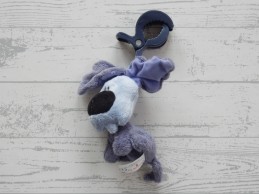 Woezel en Pip trilfiguur velours blauw Woezel 2011