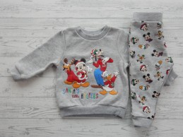 Set sweatshirt met joggingbroek grijs Santa's little Helpers maat 74-80