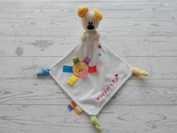 Woezel en Pip knuffeldoek velours zonnetje sterretjes Pip