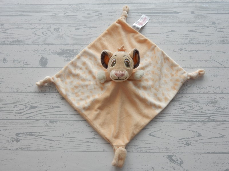 Primark Disney knuffeldoek velours geel Lion King Simba
