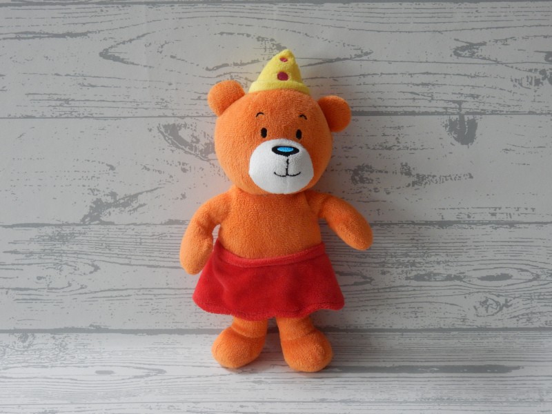 Bumba Studio 100 knuffel velours rood oranje beer Nanadu